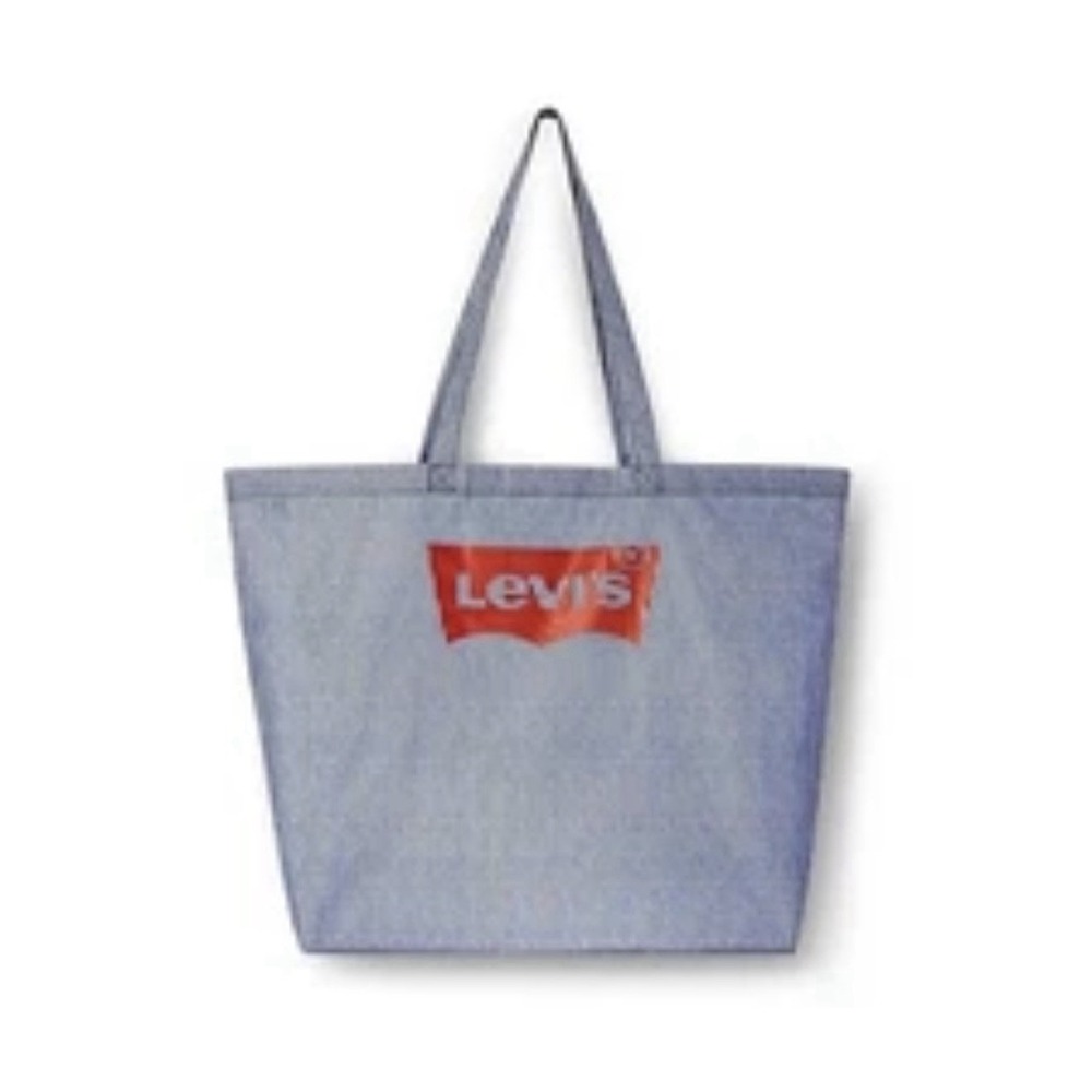 H0100-Levi's x Target Americana Tote Reusable Shopping Bag White Blue NEW